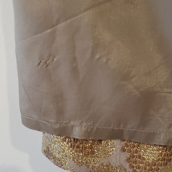 J. Crew Jacquard Metallic Goldenrod Mini Skirt - Picture 8 of 8
